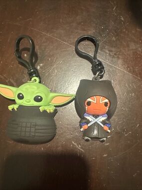 Star Wars Ahsoka Tano & Yoda Keychain Clips The Mandalorian Series 2